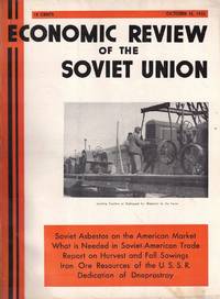 Economic Review of the Soviet Union Volume VII, Number 19-20 October 15, 1932