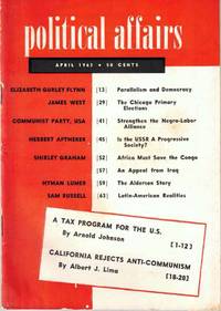 Political Affairs, Vol. XLII No. 4, April 1963