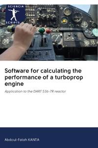 Software for calculating the performance of a turboprop engine