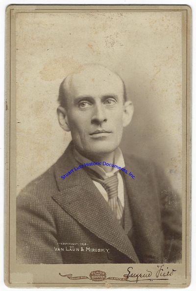 A Rare Eugene Field Signed Cabinet Card