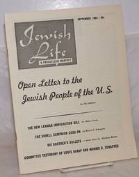 Jewish life, a progressive monthly September, 1953, vol. 6, no. 11 (83) by Moses Miller, Paul Novik, Louis Harap, eds - 1953