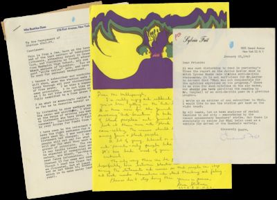 Large Archive of Letters Sent to WBAI...; (photo 11)