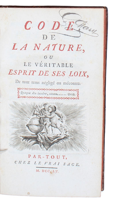 Code de la Nature ou le véritable esprit de ses…