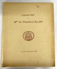 image of Catalogue des Tableaux Anciens et Modernes Argenteries, Céramiques, Objets de Vitrine et de Collection Cristaux, Meubles Anciens, Objets D'Art, Etc. Dépendant de la Succession de Mme. G. Pauwels-Allard