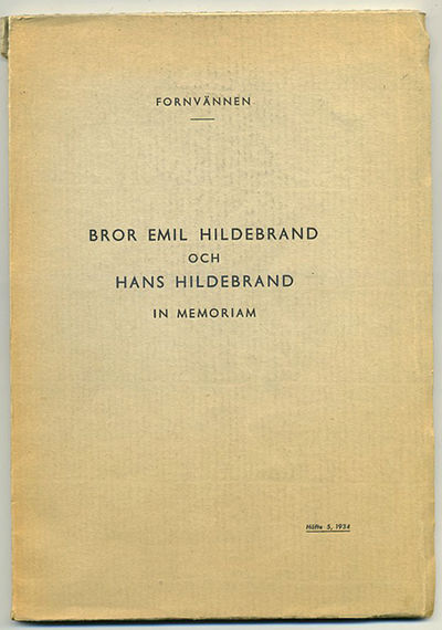 Bror Emil Hildebrand och Hans Hildebrand in…