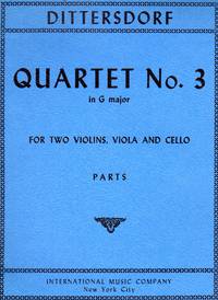 [String] Quartet No. 3 in G Major [SET of FOUR PARTS] de Dittersdorf, Carl Ditters von - 1965