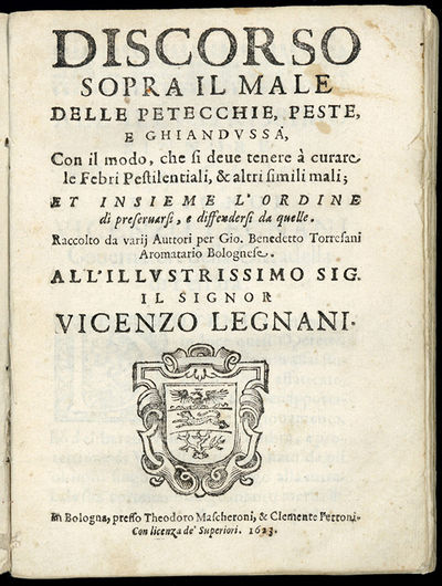 Discorso sopra il male delle petecchie, peste, e chiandussa