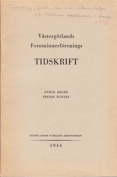 Västergötlands fornminnesförenings tidskrift.…