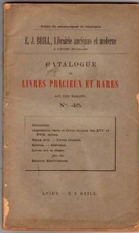 Catalogue no.45/n.d: Livres Précieux et Rares. by E.J - LEIDE BRILL - from Frits Knuf Antiquarian Books (SKU: 68844)