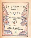La Chapelle Saint Pierre Villefranche sur Mer with Two Drawings Signed Twice
