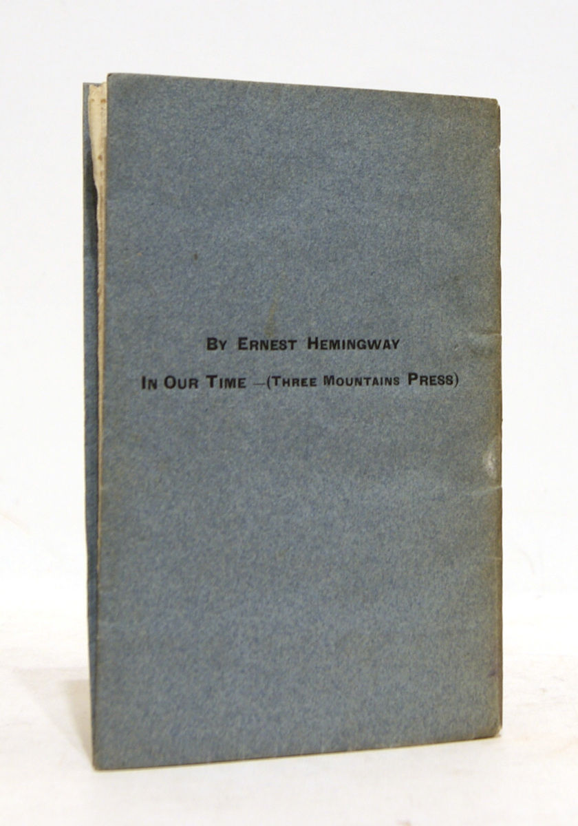 Three Stories & Ten Poems by Ernest Hemingway Paperback First