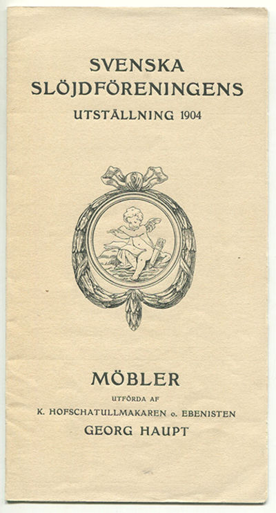 Svenska slöjdföreningens utställning 1904. Möbler…