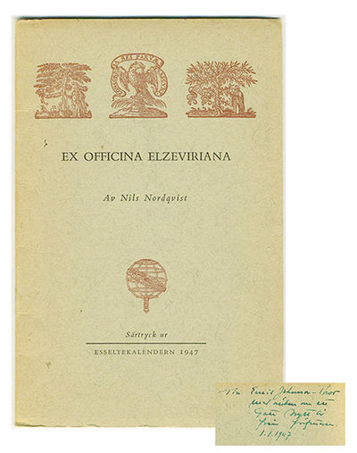 Ex officina elzeviriana. Särtryck ur…