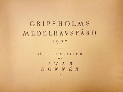 Gripsholms medelhavsfärd 1927.
