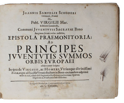 Peplus virtutum romanarum in Aenea Virgiliano ejusque rebus fortiter gestis: ad majorem antiquitatis et rerum lucem, communi juventutis sacratae bono, aere renitens (Aeneid) - [RARE ILLUSTRATED AENEID] (photo 3)