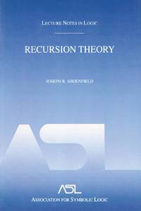 Recursion Theory: Lecture Notes in Logic 1