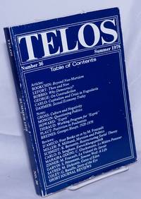 image of Telos No. 36, Summer, 1978