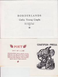 BULL THISTLE PRESS - 6 Postcards, Original envelope, Along with Borderlands By Czapla