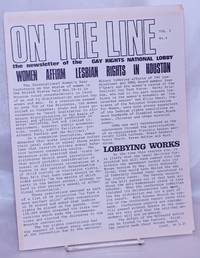 image of On the Line: the newsletter of the Gay Rights National Lobby; vol. 1, #4: Women affirm lesbian rights in Houston