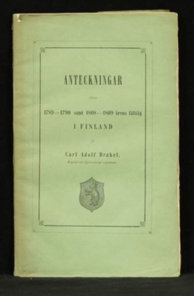 Anteckningar öfver 1789-1790 samt 1808-1809 årens…