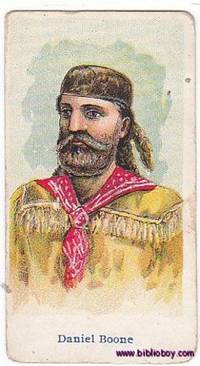 image of Rare 1910 Daniel Boone American Caramels Wild West Card
