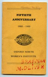 image of Oxford North Women's Institute Fiftieth Anniversary 1905-1955