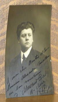 image of REAL PHOTO POSTCARD OF ARMAND CRABBE WITH AN INSCRIPTION TO ALEXANDER SMALLENS SIGNED BY CRABBE DATED 1914