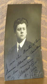 REAL PHOTO POSTCARD OF ARMAND CRABBE WITH AN INSCRIPTION TO ALEXANDER SMALLENS SIGNED BY CRABBE DATED 1914