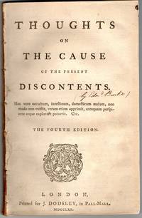 [ENGLISH POLITICS] THOUGHTS ON THE CAUSE OF THE PRESENT DISCONTENTS