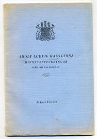 Adolf Ludvig Hamiltons minnesanteckningar från…