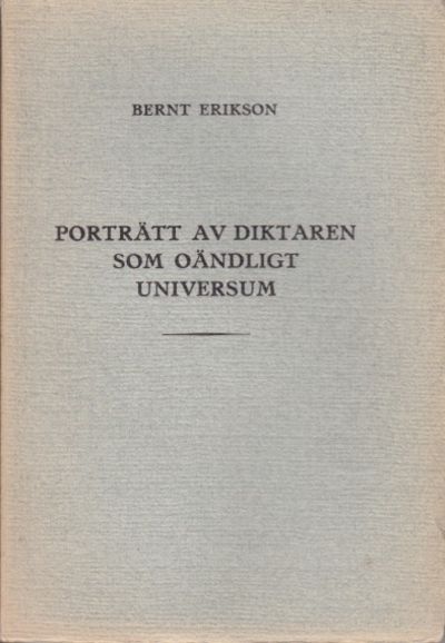 Porträtt av diktaren som oändligt universum. Opus…