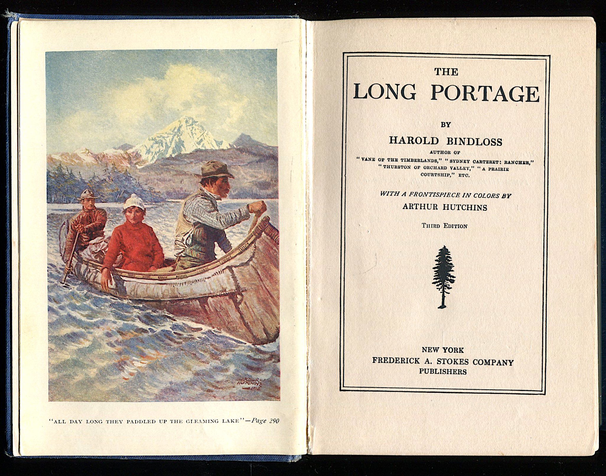 The Long Portage by Harold Bindloss Hardcover 1912 from Don Wood