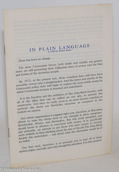 In plain language