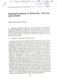 Rational/Irrational in Dostoyevsky, Nietzsche and…