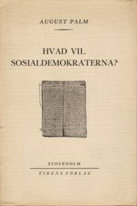 Hvad vil sosialdemokraterna? Föredrag i Malmö den…