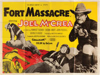cover of Fort Massacre (Original poster for the UK release of the 1958 film)