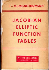 Jacobian Elliptic Function Tables (Dover Series in mathematics and Physics