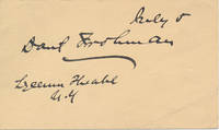 Signature by Daniel (1851-1940) FROHMAN - Signed - from Main Street Fine Books & Manuscripts, ABAA (SKU: 43423)
