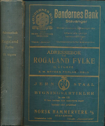 ADRESSEBOK FOR ROGALAND FYLKE MED SKATTELIGNINGER.