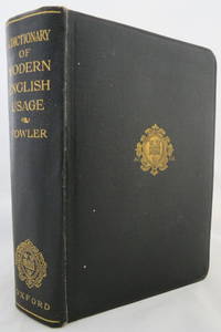 image of A DICTIONARY OF MODERN ENGLISH USAGE