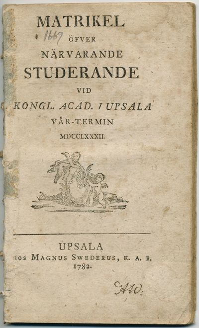 Matrikel öfver närvarande studerande vid kongl.…