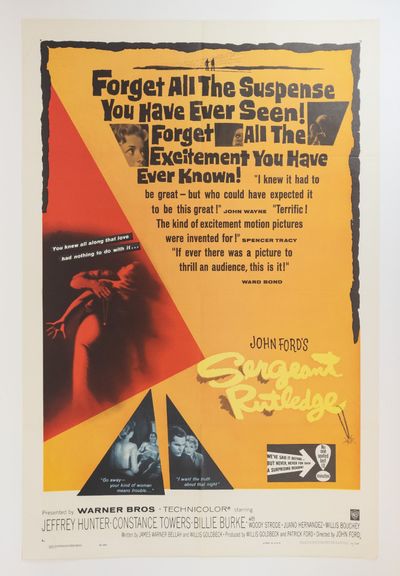 ORIGINAL "SERGEANT RUTLEDGE" MOVIE POSTER