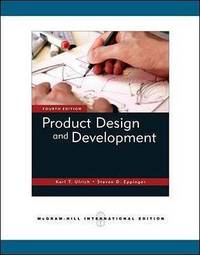 Product Design and Development, 4th Edition