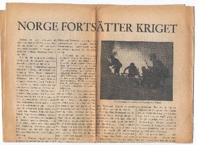 Norge fortsätter kriget.
