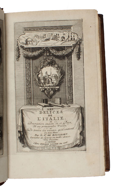 Les Delices de l'Italie, ou Description exacte de ce pays, de ses Principales Villes, et de toutes les raretez, qu'il contient. 3 vols.  - [THE RARE FIRST EDITION] (photo 7)