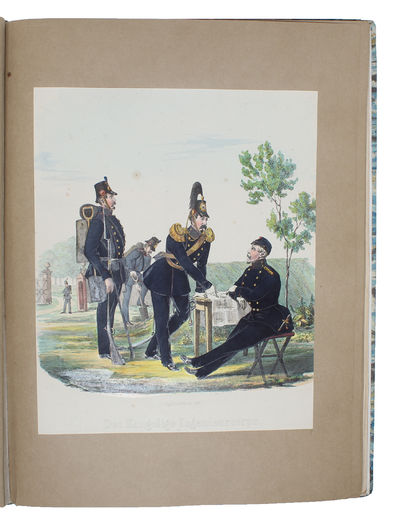 (Samling af Danske militaire Uniformer med 6 Tillægsblade ledsgaet af oplysende Text...). (photo 2)