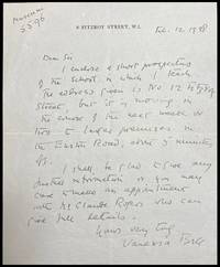 image of Autograph letter signed (ALS)