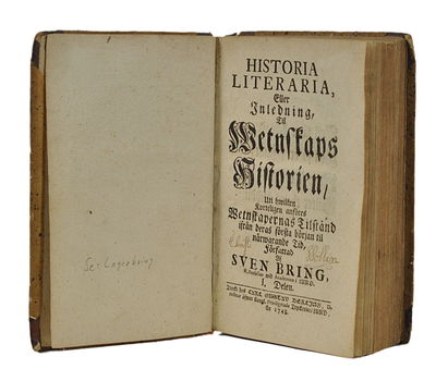 Historia literaria, eller inledning, til…