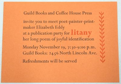 : Coffee House Press, n.d., 1984. 5