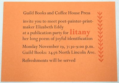 : Coffee House Press, n.d., 1984. 5